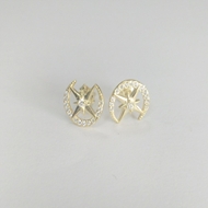 Picture of 925 Sterling Silver Gold Plated Stud Earrings with Unbeatable Quality