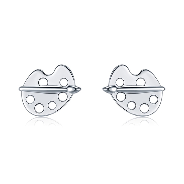 Picture of Staple Small Platinum Plated Stud Earrings
