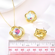 Picture of Attractive Colorful Artificial Crystal 2 Piece Jewelry Set For Your Occasions