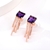 Picture of Unusual Small Artificial Crystal Dangle Earrings