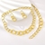 Picture of Hypoallergenic Gold Plated Zinc Alloy 3 Piece Jewelry Set with Easy Return