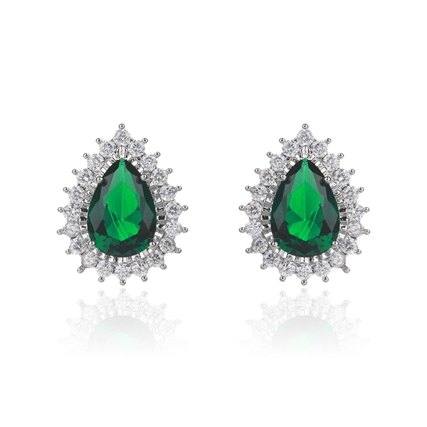 Picture of Copper or Brass Green Stud Earrings at Unbeatable Price
