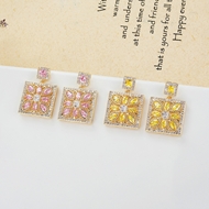 Picture of Distinctive Yellow Luxury Dangle Earrings As a Gift
