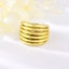 Show details for Impressive Gold Plated Big Fashion Ring with Beautiful Craftmanship