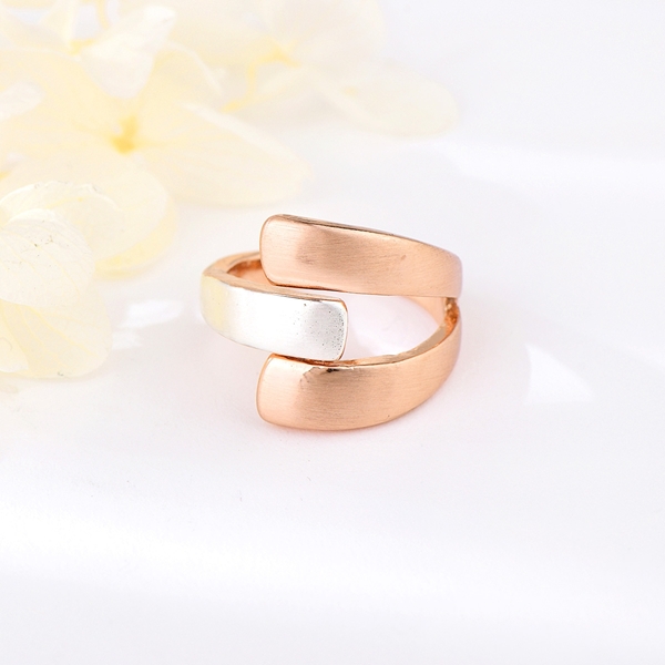 Picture of Brand New Rose Gold Plated Dubai Fashion Ring with Wow Elements