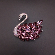 Show details for Hot Selling Pink Swarovski Element Brooche from Certified Factory
