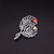 Picture of Zinc Alloy Platinum Plated Brooche with Speedy Delivery
