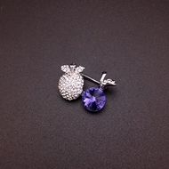 Show details for Small Swarovski Element Brooche with No-Risk Return