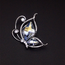 Show details for Shop Platinum Plated White Brooche for Ladies
