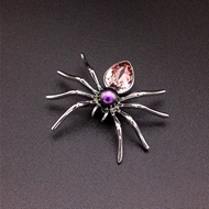 Show details for Affordable Platinum Plated Pink Brooche Online Only