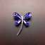 Show details for Charming Purple Zinc Alloy Brooche with No-Risk Return