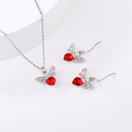 Show details for Fancy Small Love & Heart 2 Piece Jewelry Set