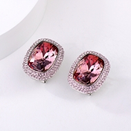 Show details for Good Quality Swarovski Element Platinum Plated Stud Earrings