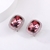 Picture of Good Quality Swarovski Element Platinum Plated Stud Earrings
