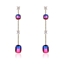 Show details for Brand New Colorful Copper or Brass Dangle Earrings in Flattering Style