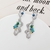 Picture of Trendy White Platinum Plated Dangle Earrings with No-Risk Refund