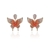 Picture of Copper or Brass Red Dangle Earrings with Speedy Delivery