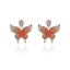 Show details for Copper or Brass Red Dangle Earrings with Speedy Delivery