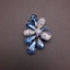 Show details for Good Swarovski Element Blue Brooche