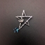 Show details for Impressive Blue Zinc Alloy Brooche with 3~7 Day Delivery