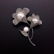 Show details for Top Swarovski Element Zinc Alloy Brooche