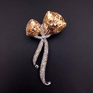 Show details for Zinc Alloy Platinum Plated Brooche with Easy Return