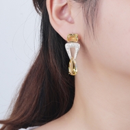 Picture of Copper or Brass Big Dangle Earrings at Unbeatable Price