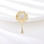 Show details for Affordable Gold Plated Cubic Zirconia Brooche from Reliable Manufacturer