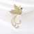 Picture of Low Cost Gold Plated Cubic Zirconia Brooche with SGS/ISO Certification