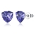 Picture of Charming Purple 925 Sterling Silver Stud Earrings