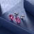 Picture of Impressive Pink Cubic Zirconia Stud Earrings with Beautiful Craftmanship