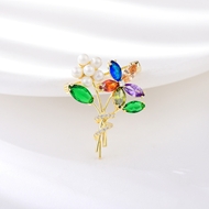 Picture of Recommended Colorful Gold Plated Brooche for Girlfriend