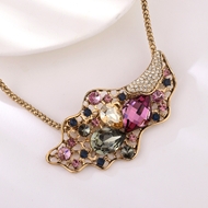 Show details for Unique Style Swarovski Element Rose Gold Plated Necklaces