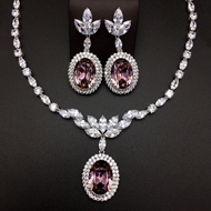 Show details for Zinc Alloy Purple 2 Piece Jewelry Set at Unbeatable Price
