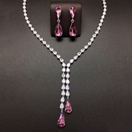 Show details for Low Price Platinum Plated Swarovski Element 2 Piece Jewelry Set from Trust-worthy Supplier