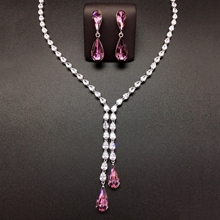 Show details for Low Price Platinum Plated Swarovski Element 2 Piece Jewelry Set from Trust-worthy Supplier