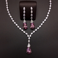 Show details for Nickel Free Platinum Plated Swarovski Element 2 Piece Jewelry Set from Certified Factory