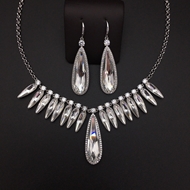 Show details for Best Swarovski Element Big 2 Piece Jewelry Set