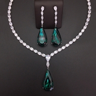 Show details for Top Swarovski Element Big 2 Piece Jewelry Set