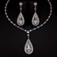 Show details for Affordable Platinum Plated White 2 Piece Jewelry Set From Reliable Factory