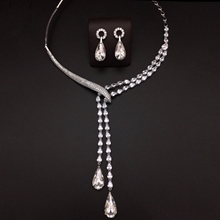 Show details for Best Swarovski Element Platinum Plated 2 Piece Jewelry Set