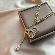 Picture of Hypoallergenic Gold Plated Medium Short Chain Necklace Online