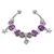 Picture of Platinum Plated Purple Fashion Bangle with Beautiful Craftmanship