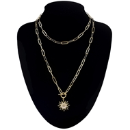 Picture of Distinctive Black Big Short Chain Necklace with Low MOQ