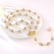 Show details for Irresistible Gold Plated Big Y Necklace For Your Occasions