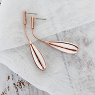 Picture of Classic Rose Gold Plated Dangle Earrings with Fast Delivery