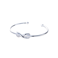 Picture of Staple Small Platinum Plated Fashion Bangle