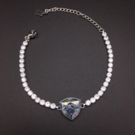 Show details for Small Platinum Plated Fashion Bracelet with Speedy Delivery