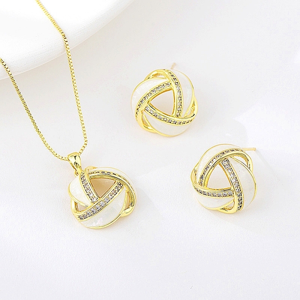 Picture of Famous Small Classic 2 Piece Jewelry Set