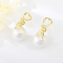 Show details for Top Small Gold Plated Dangle Earrings